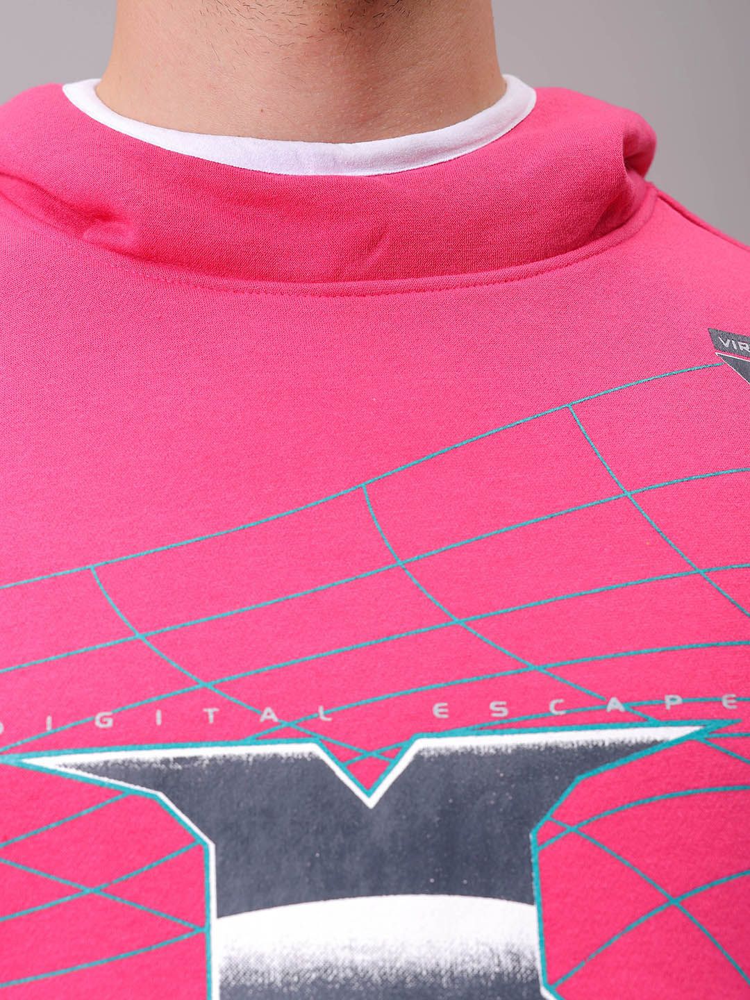 The Indian Garage Co Men Printed Hooded Sweatshirt