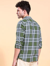 The Indian Garage Co Men Checked Casual Shirt