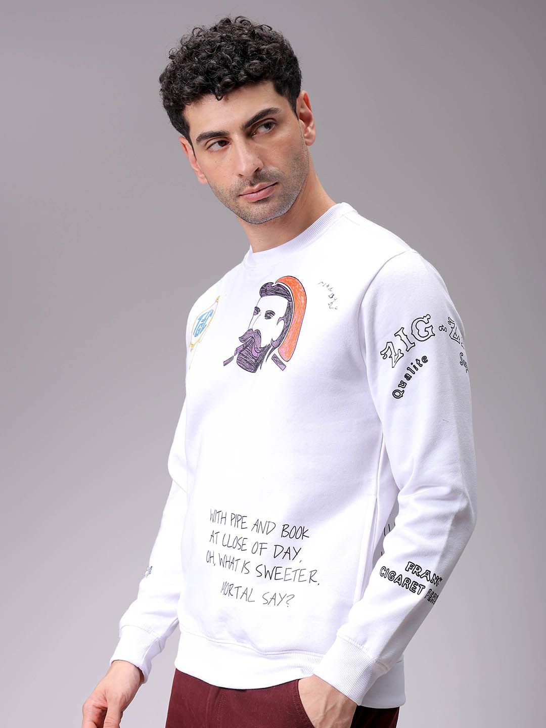 The Indian Garage Co Men Printed Sweatshirt