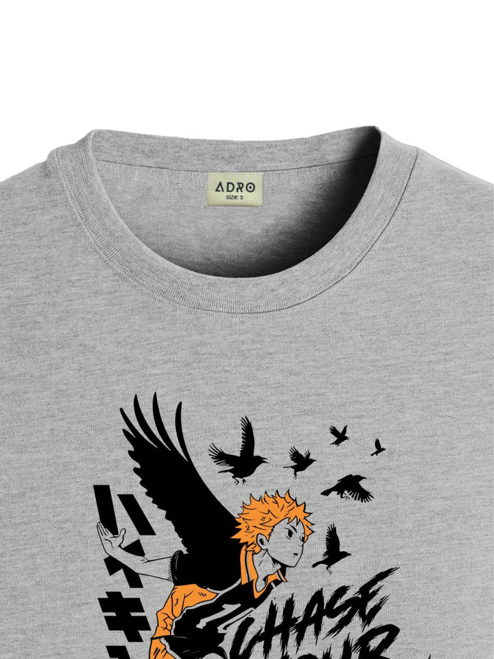 ADRO Men Typography Printed Applique T-shirt