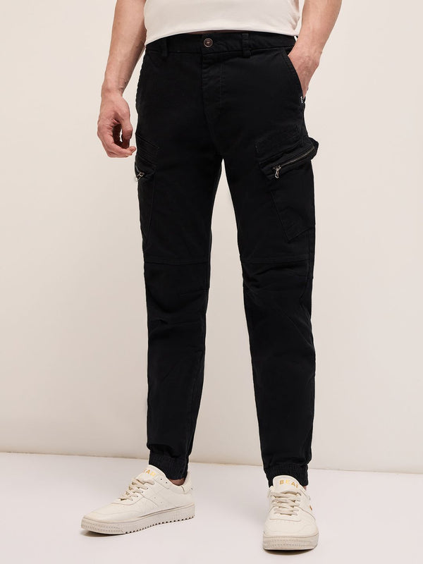 THE BEAR HOUSE Men's Cotton Slim Fit Cargos