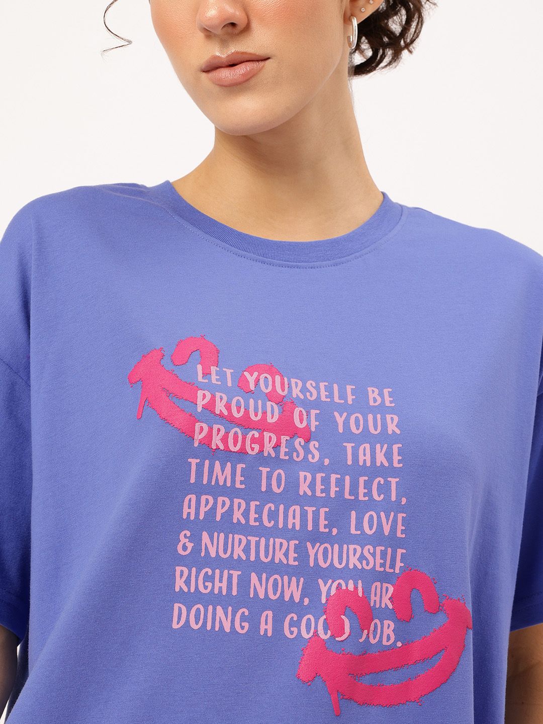 DressBerry Self-Love Typography Print T-shirt