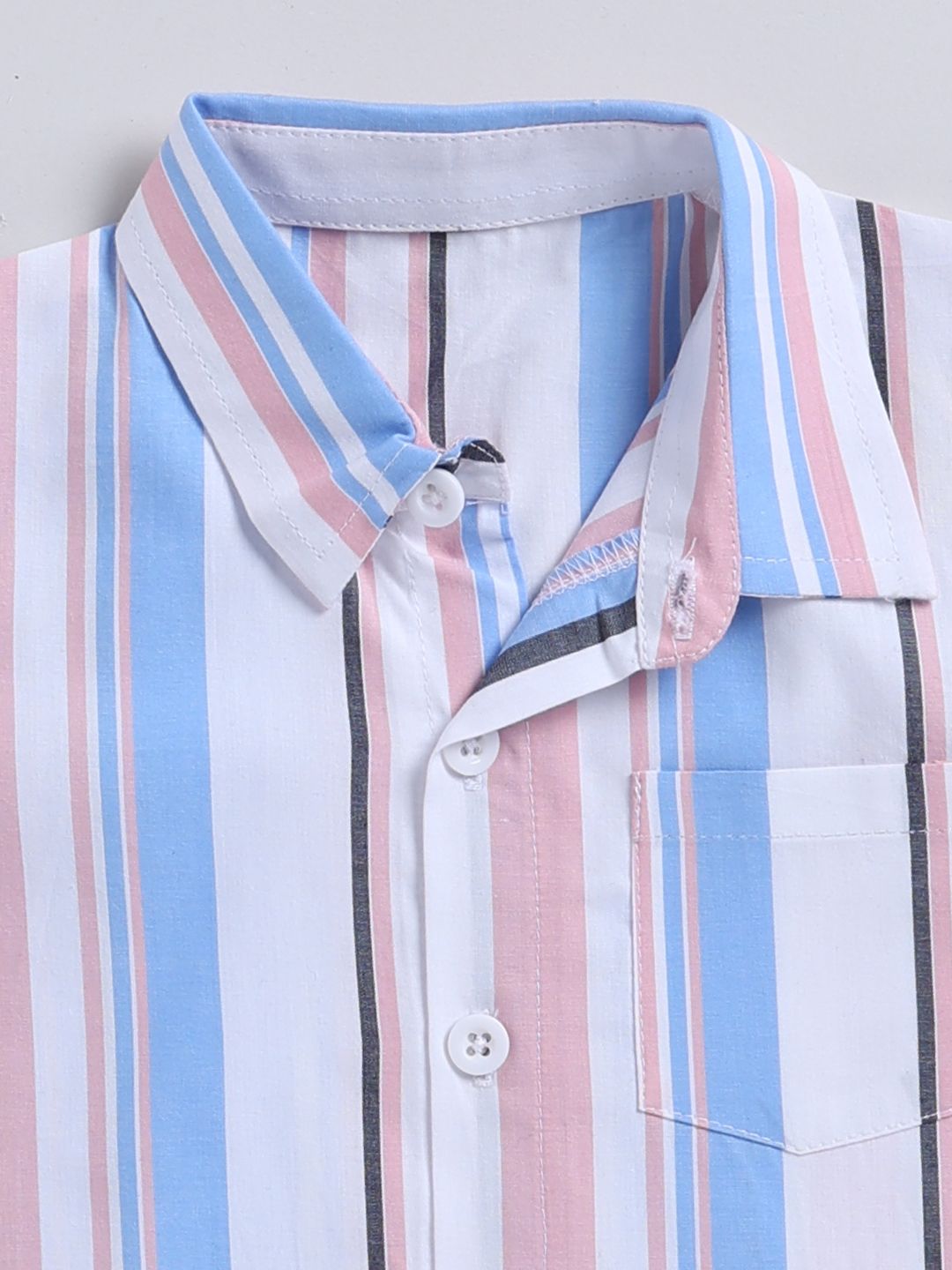 Moms Love Infant Boys Striped Pure Cotton Clothing Set