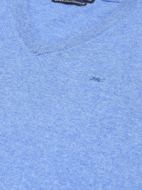 Monte Carlo Men Solid V-Neck Ribbed Sweater Vest