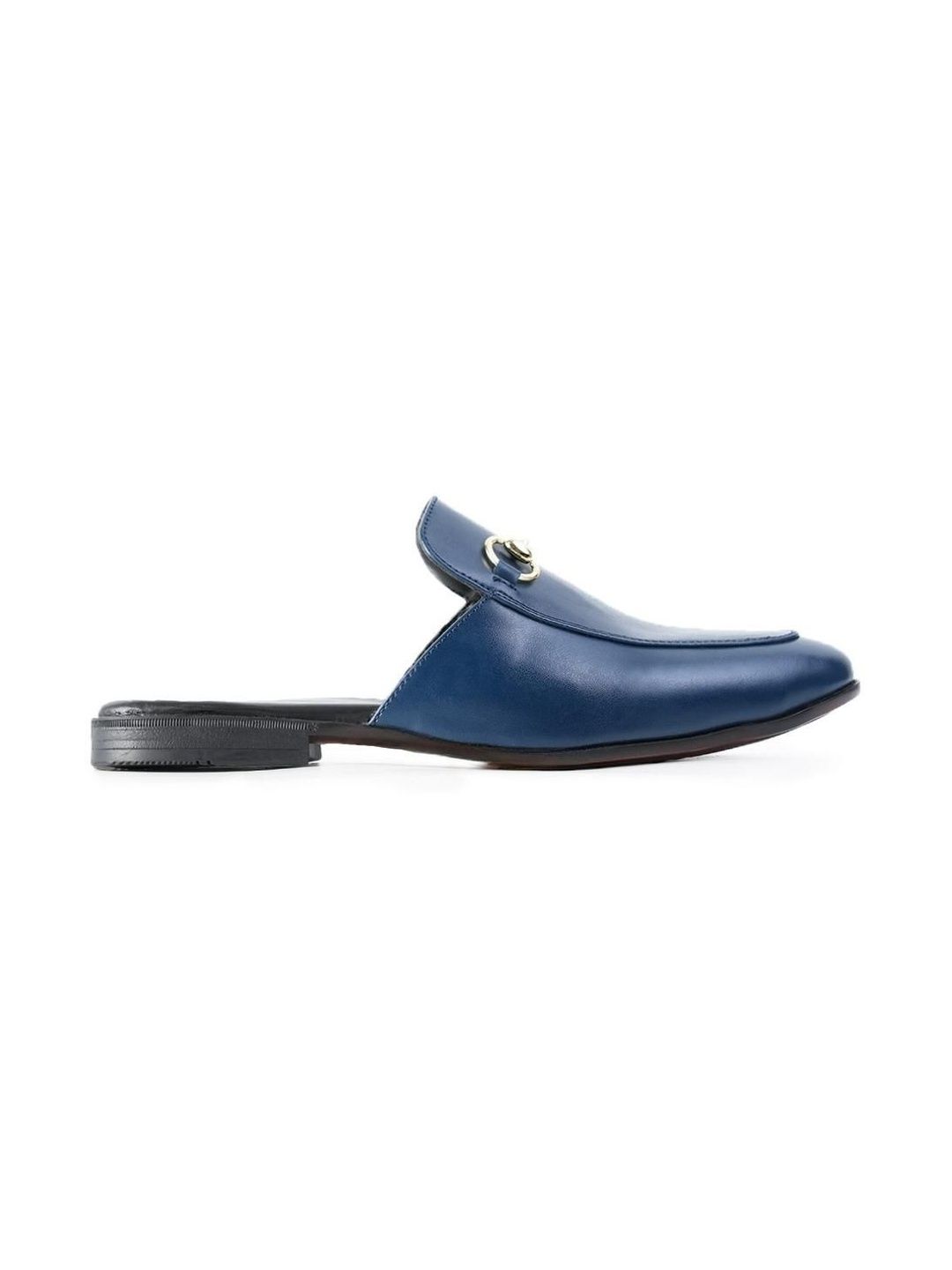 MONKSTORY Horsebit Classic Mules - Biru