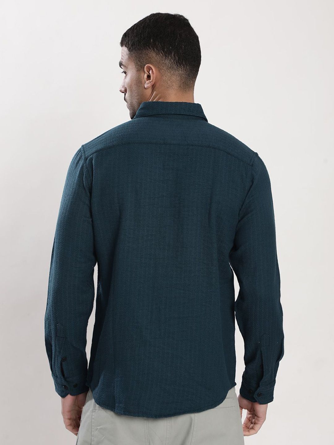 Bene Kleed Regular Fit Textured Casual Shirt