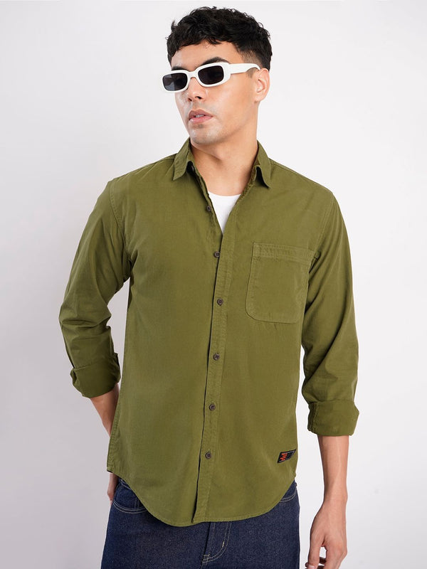 Bene Kleed Spread Collar Pure Cotton Shirt