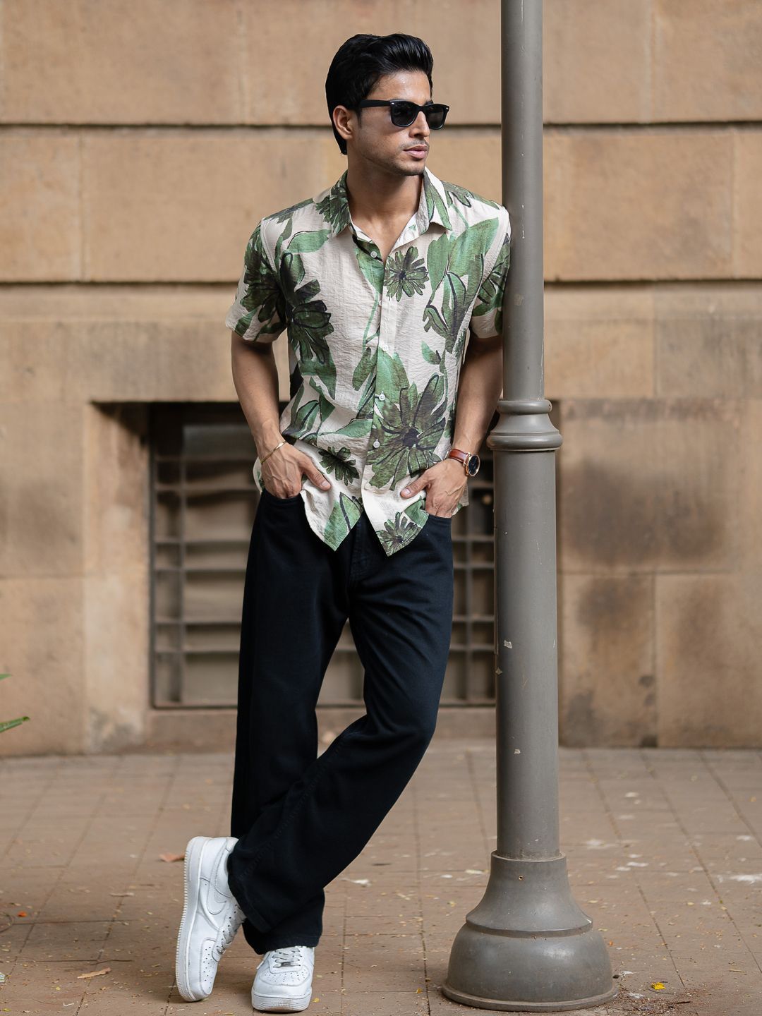 Powerlook SS25 Floral Printed Casual Shirt