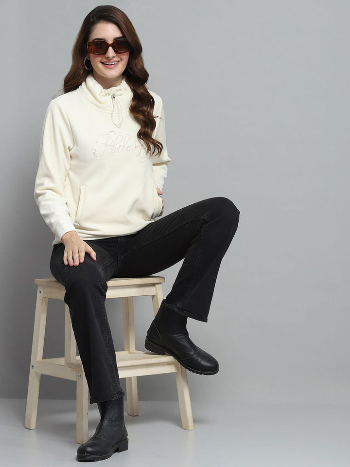 Monte Carlo Wanita Mock Collar Sweatshirt