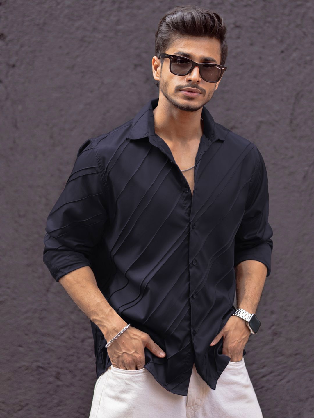 Powerlook Men Opaque Casual Shirt