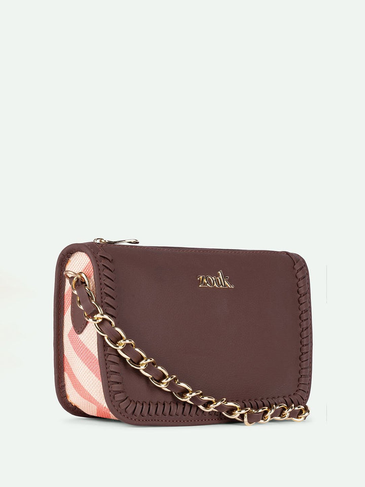 ZOUK Women Textured Sling Bag