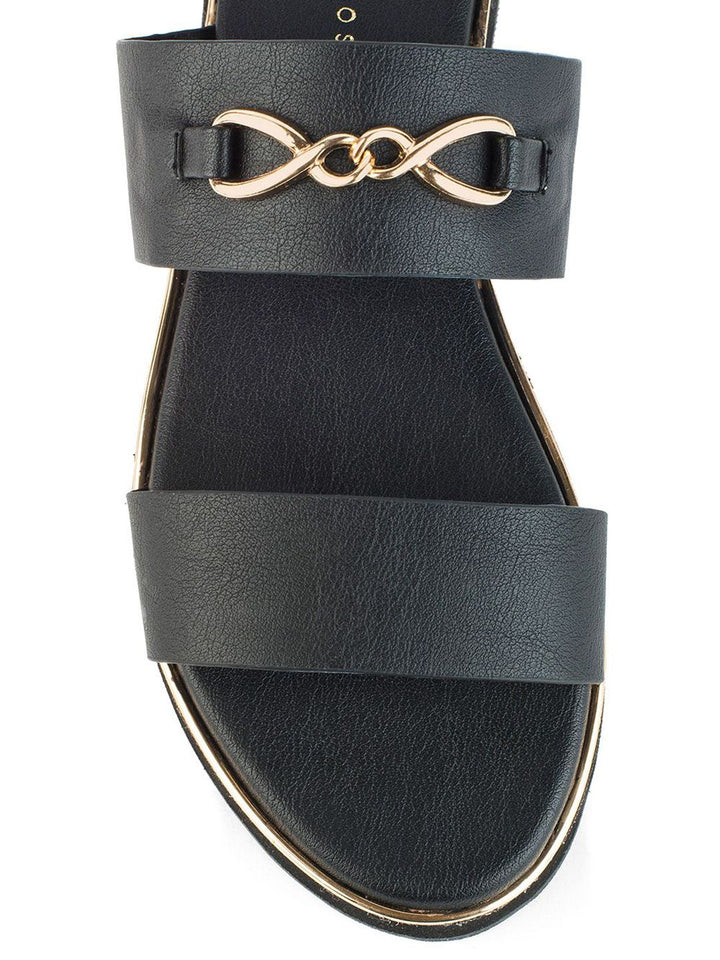 Lino Perros Women Open Toe Flats with Buckles