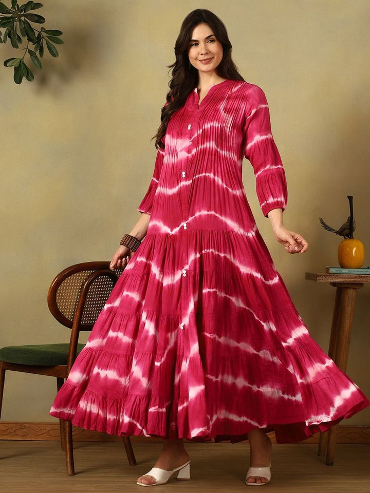 Mamicha Tie and Dye Dyed Maxi Dress