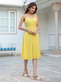 Janasya A-Line Midi Dress