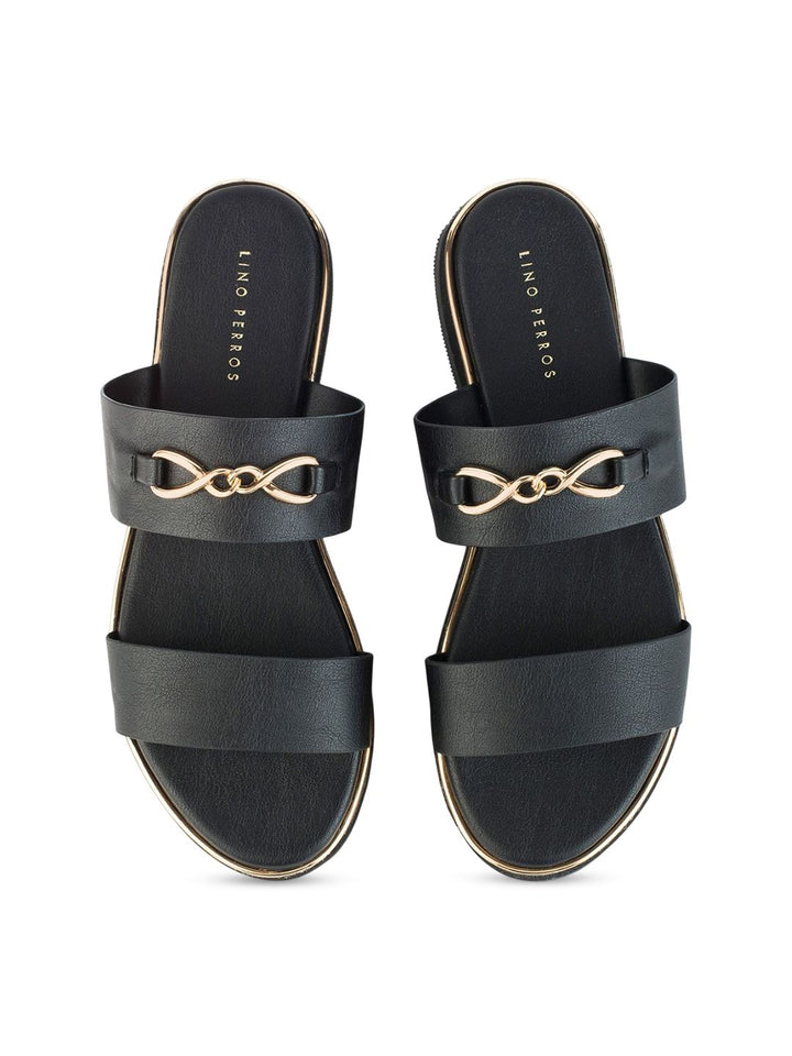 Lino Perros Women Open Toe Flats with Buckles
