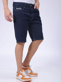 The Indian Garage Co Men Slim Fit Denim Shorts