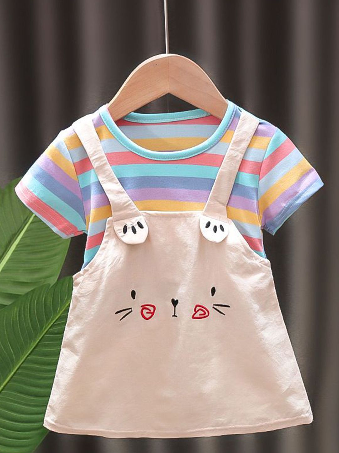 YK Girls Cotton A-Line Dress