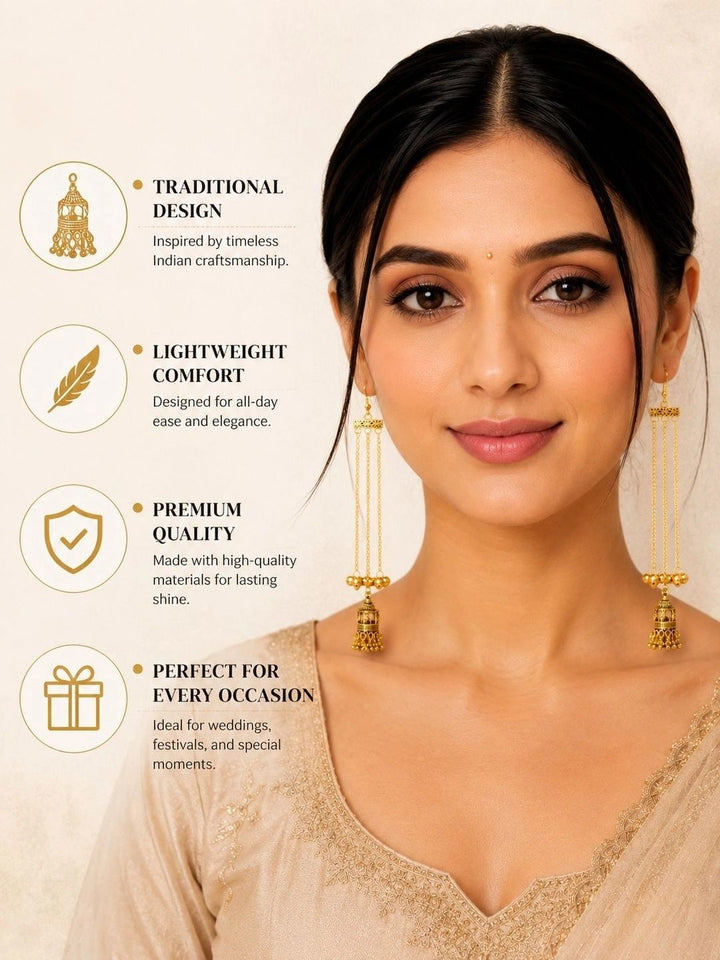PANASH Circular Jhumkas Earrings