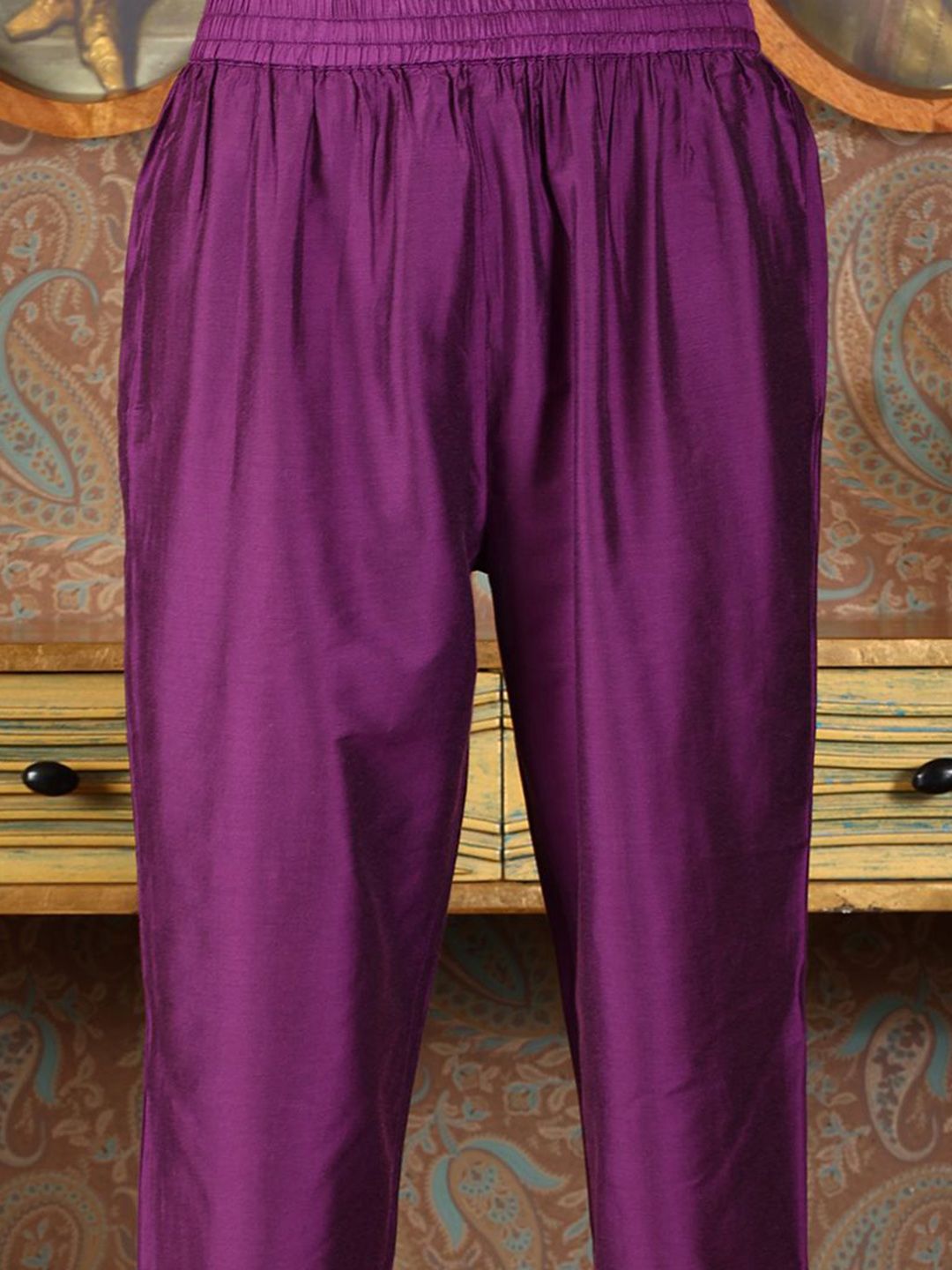 W Women Floral Printed Regular Kurta with Trousers & With Dupatta