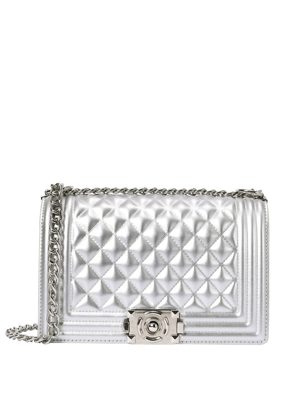 Lino Perros Structured Sling Bag with Quilted Detail