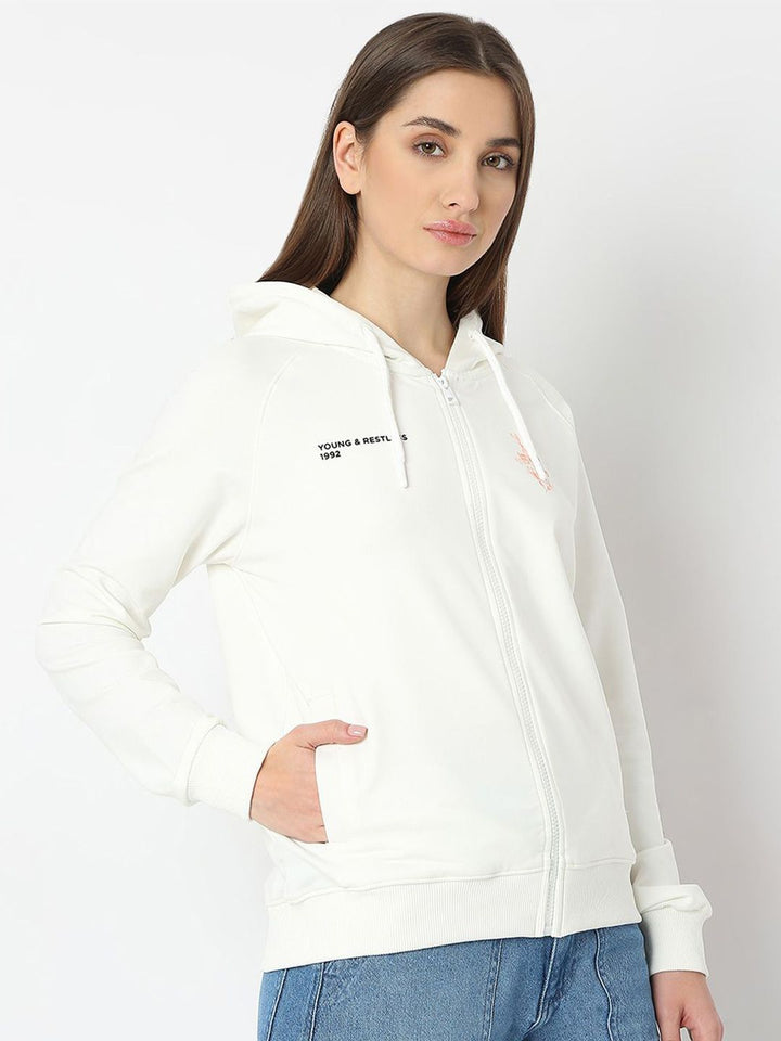 SPYKAR Women Hooded Sweatshirt
