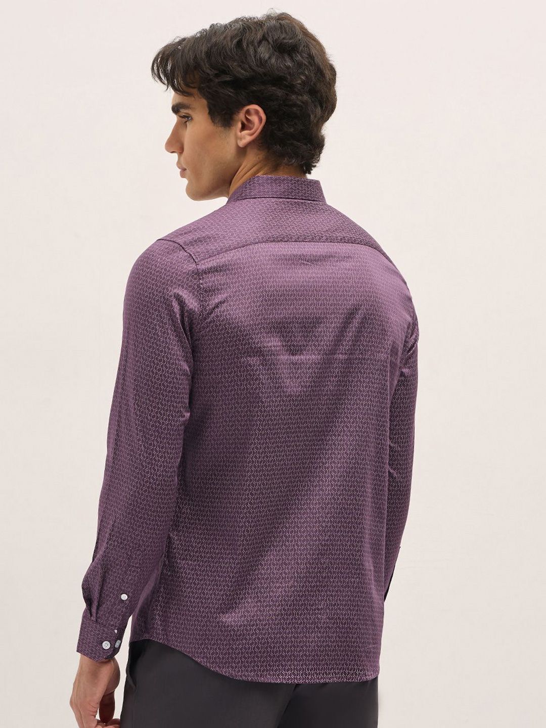 THE BEAR HOUSE Men Tailored Fit Opaque Printed Formal Shirt