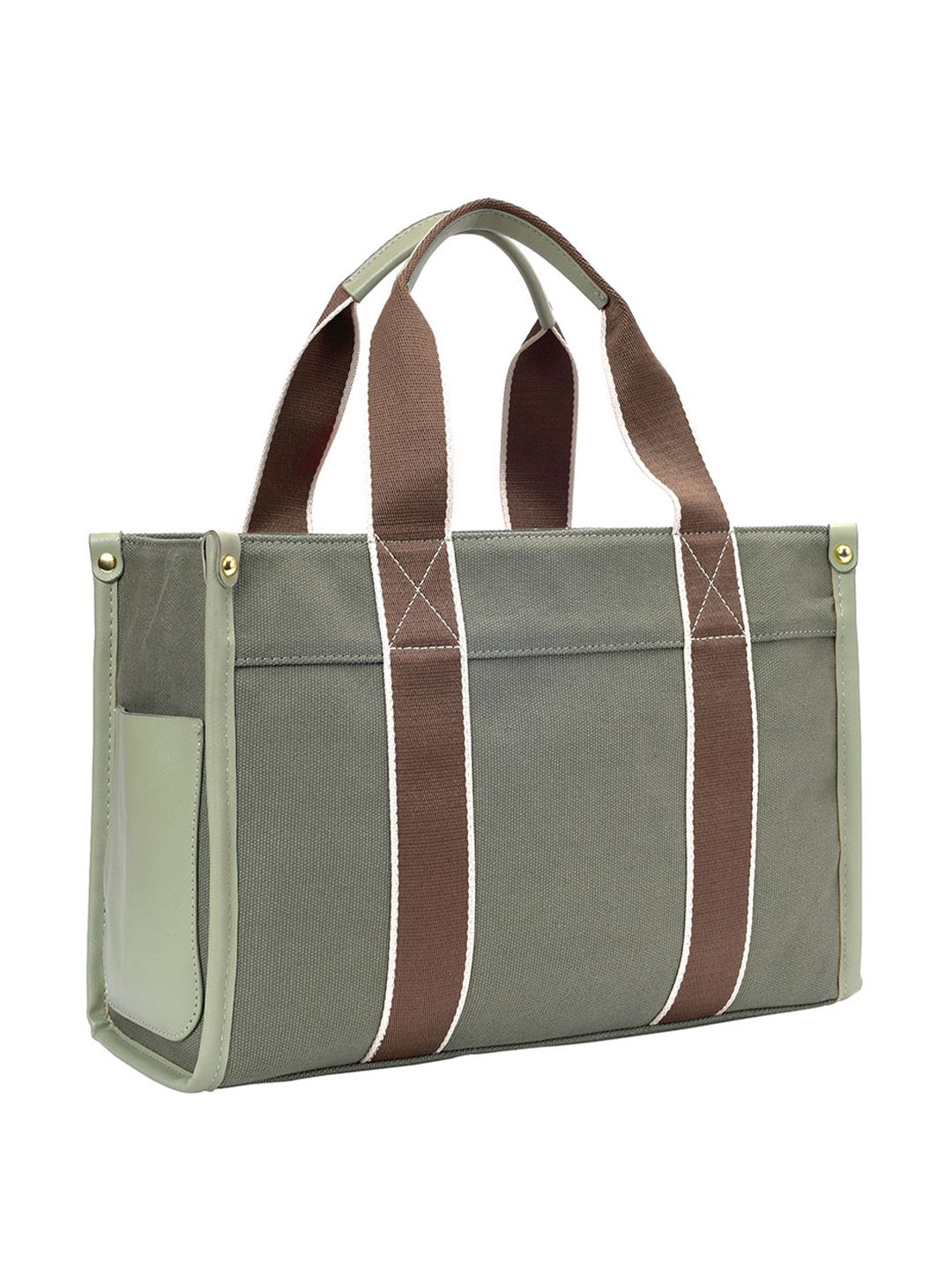 Lino Perros Self Design Canvas Structured Handheld Bag