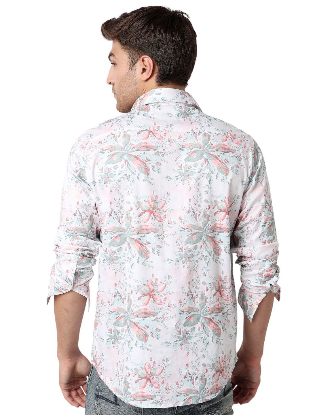 SPYKAR Men Slim Fit Floral Opaque Printed Casual Shirt