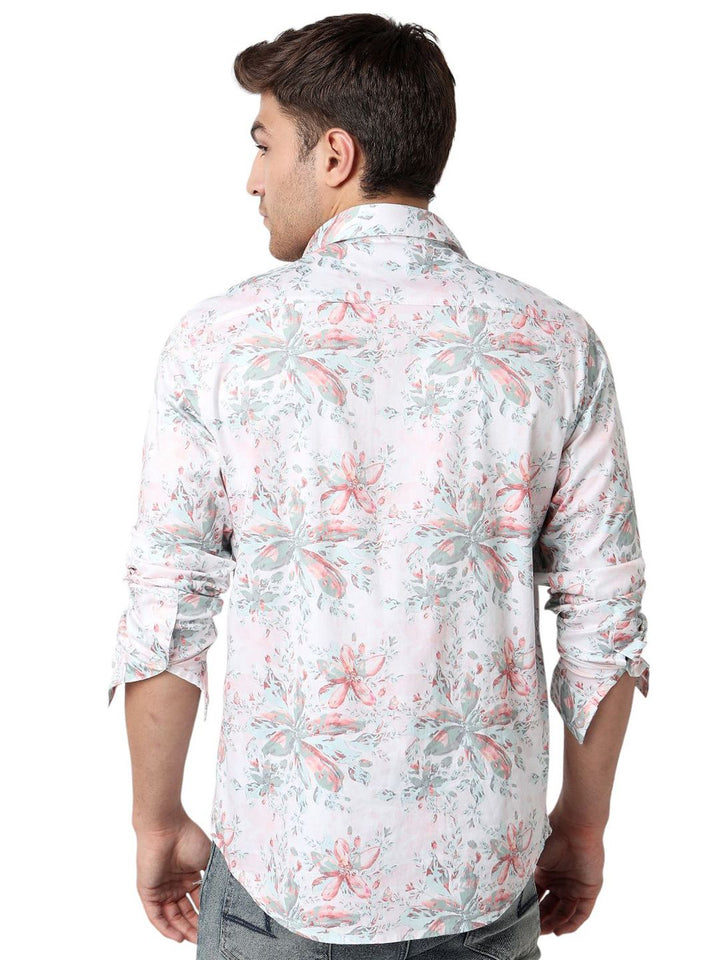 SPYKAR Men Slim Fit Floral Opaque Printed Casual Shirt