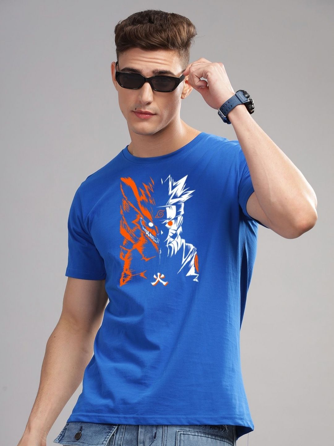 ADRO Men Typography Printed Raw Edge T-shirt