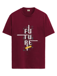 ADRO Men Graphic Printed Round Neck Cotton T-shirt