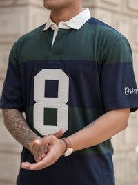Powerlook Men Colourblocked Polo Collar Pure Cotton T-shirt