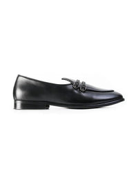 MONKSTORY Men Twin Braided-Bit Loafers