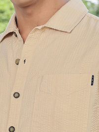 Thomas Scott Men's Premium Seersucker Cotton Casual Shirt