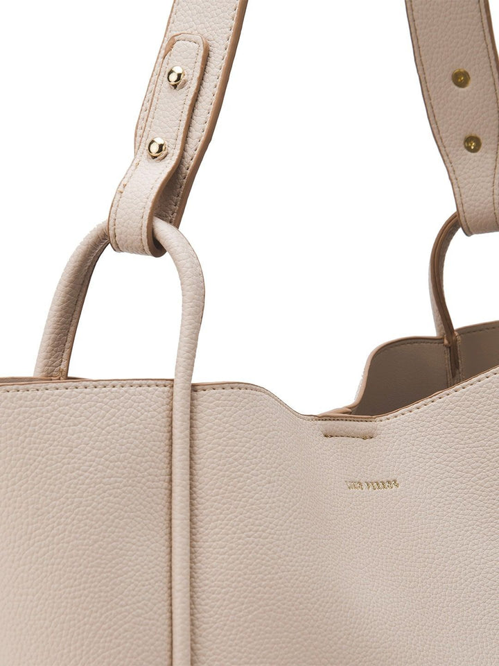 Lino Perros Colourblocked Oversized Shopper Tote Bag with Tasselled