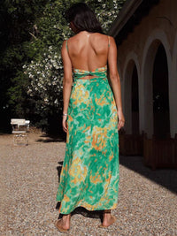DressBerry Women Abstract Printed Maxi Dress
