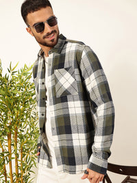 Thomas Scott Men Premium Tartan Checked Casual Shirt
