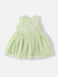 Nauti Nati Girls Net Sequined Fit & Flare Dress with Bow Detail