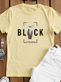 ADRO Typography Printed Short Sleeves Cotton Regular Fit T-shirt