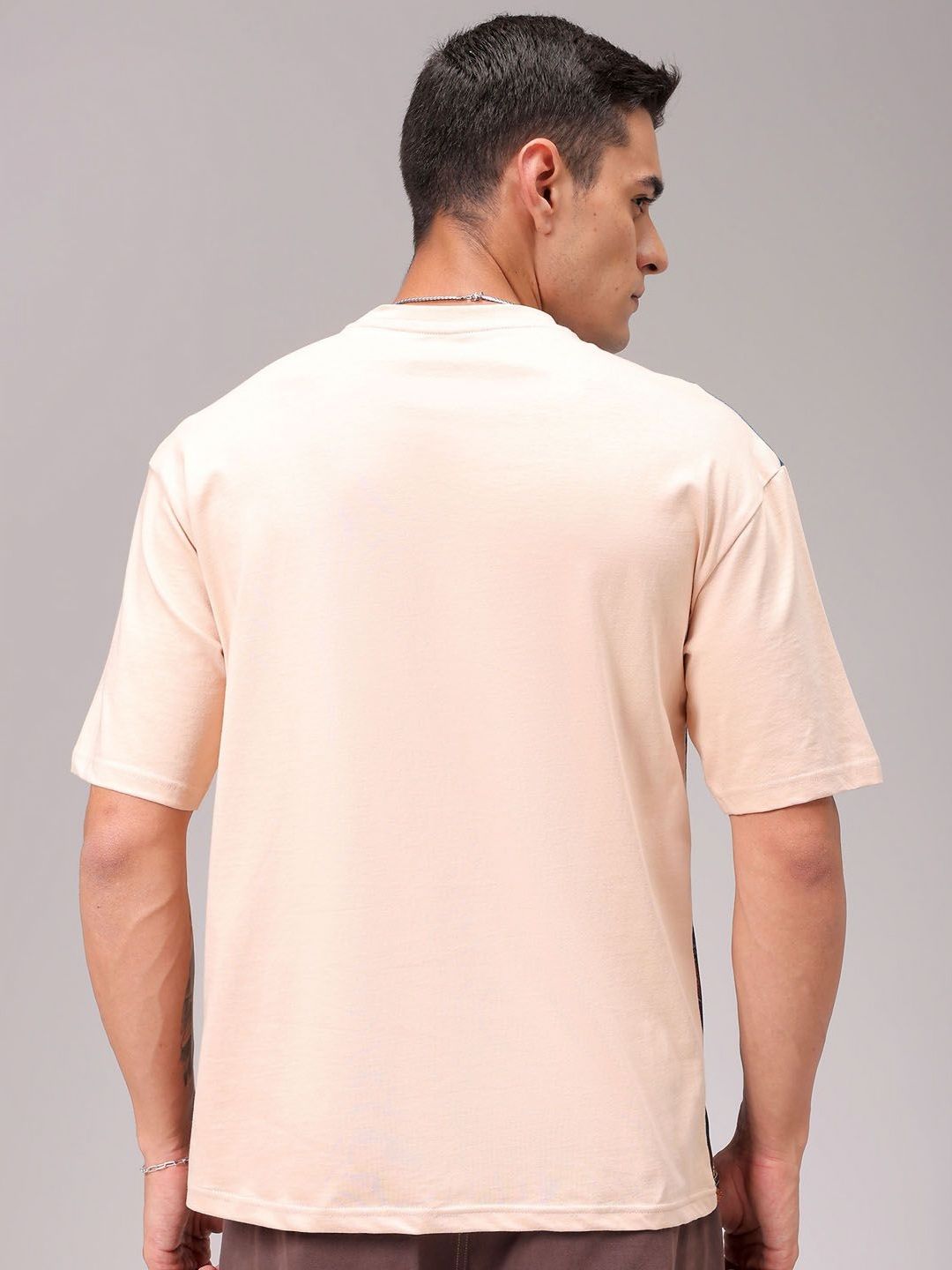 The Indian Garage Co Men Graphic Printed Round Neck Cotton Boxy T-shirt
