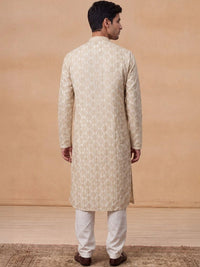 House of Chikankari Men Geometric Kurta