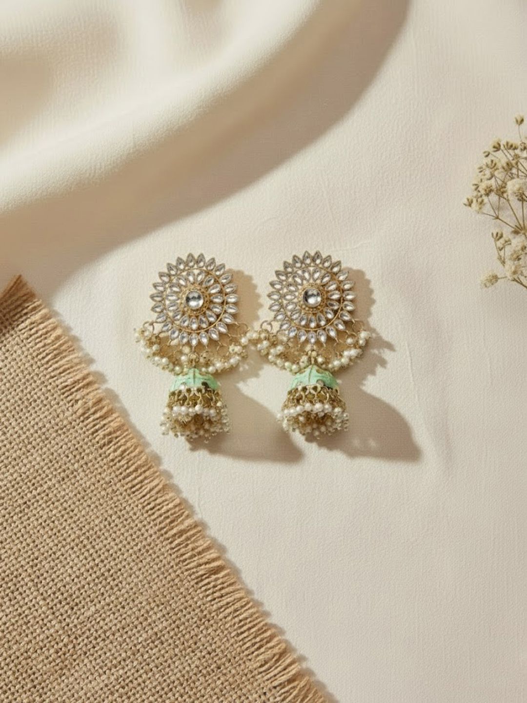 Anouk Contemporary Jhumkas Earrings