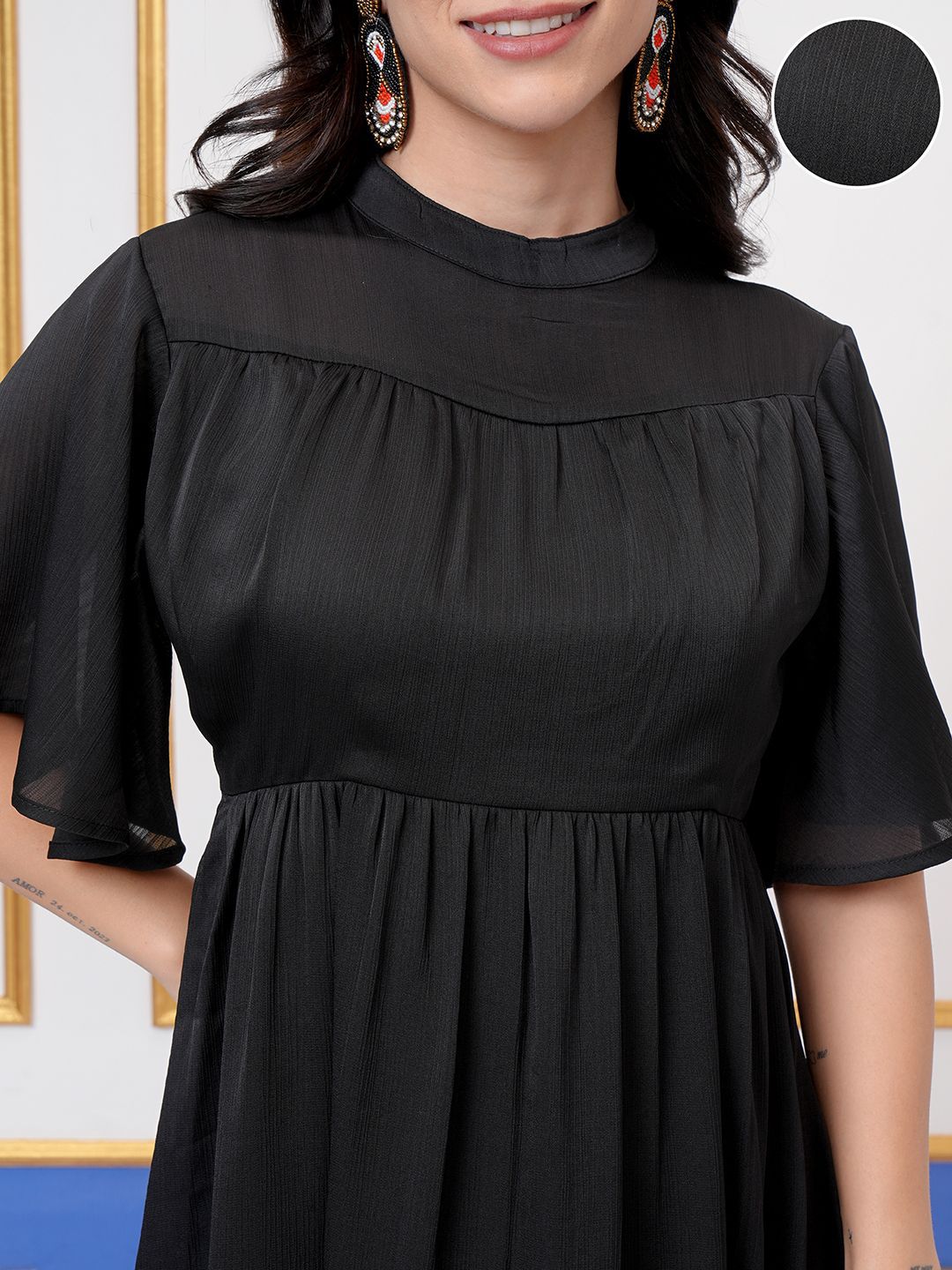 Vishudh Women Fit & Flare Mini Dress