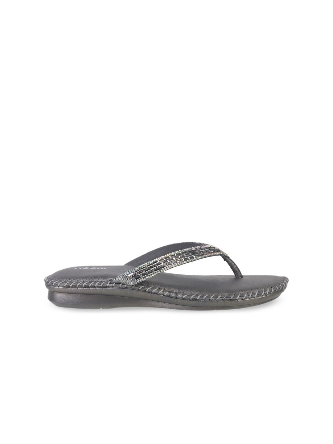 Mochi Women Printed Open Toe Flats