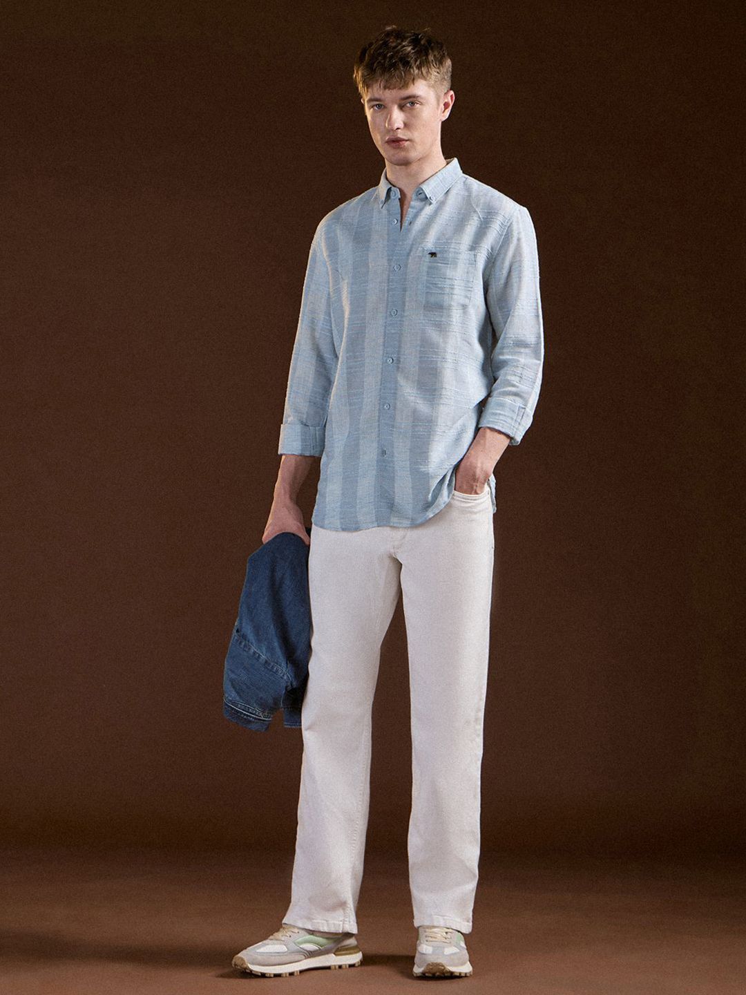 THE BEAR HOUSE Men Slim Fit Opaque Striped Casual Shirt