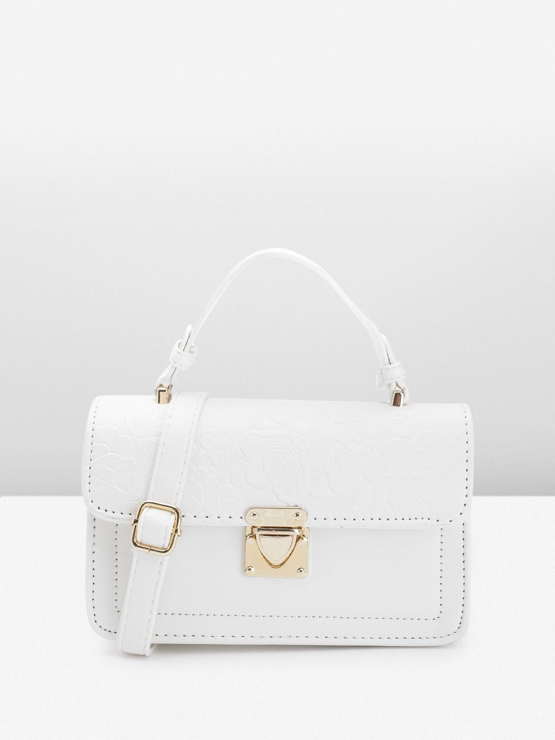 DressBerry Textured Structured Satchel