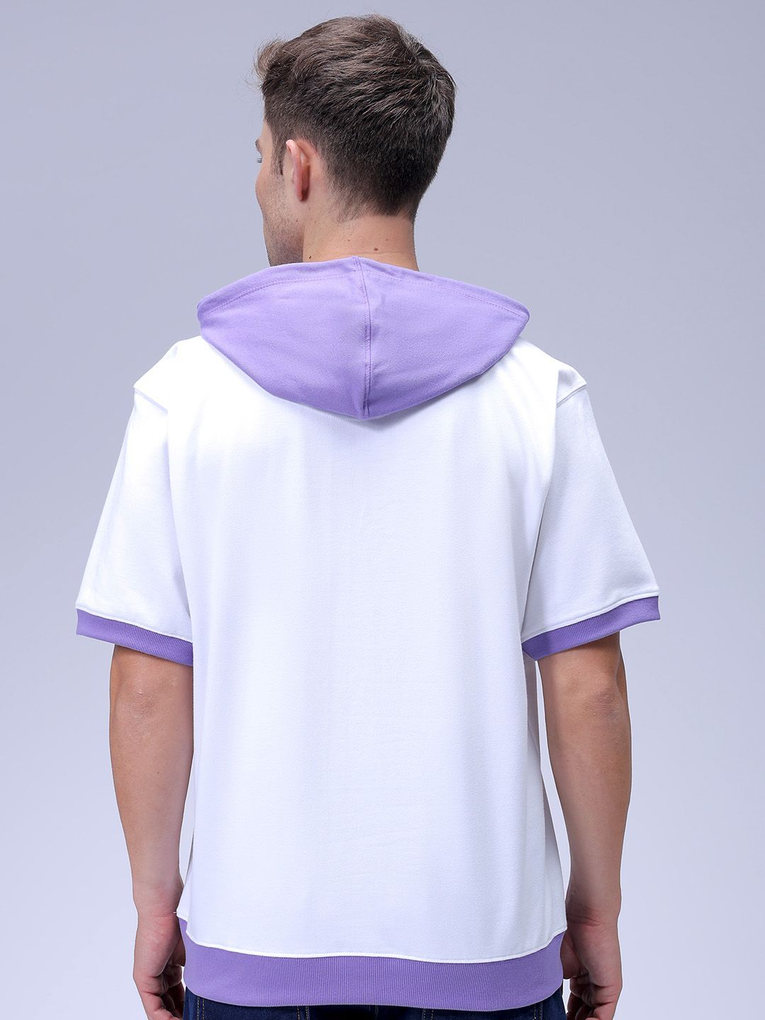 The Indian Garage Co Men Oversized Scooby-Doo Printed Overhead Hooded Sweatshirt