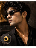 PANASH Circular Studs Earrings
