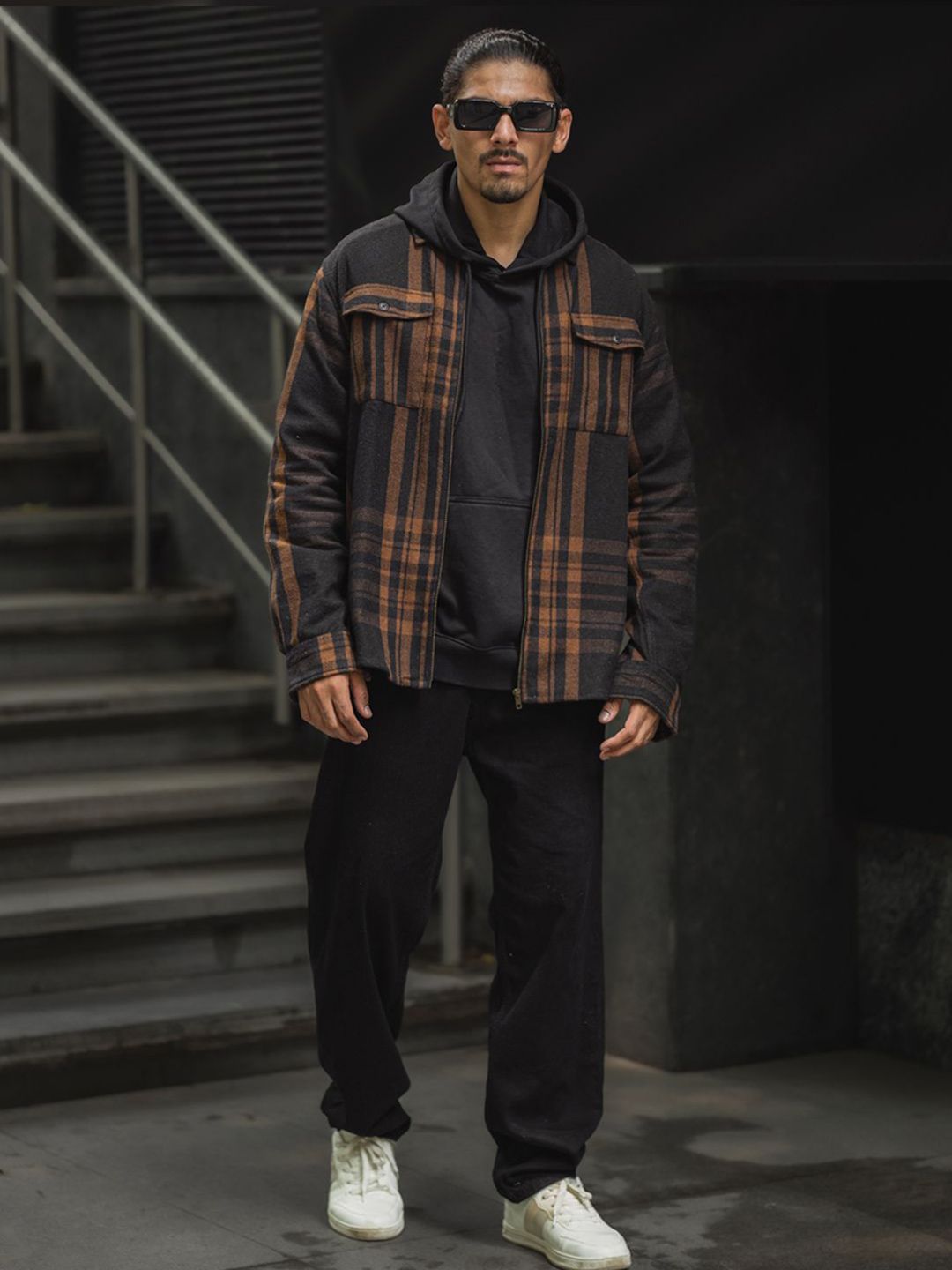 Powerlook Men Tartan Checks Opaque Checked Casual Shirt
