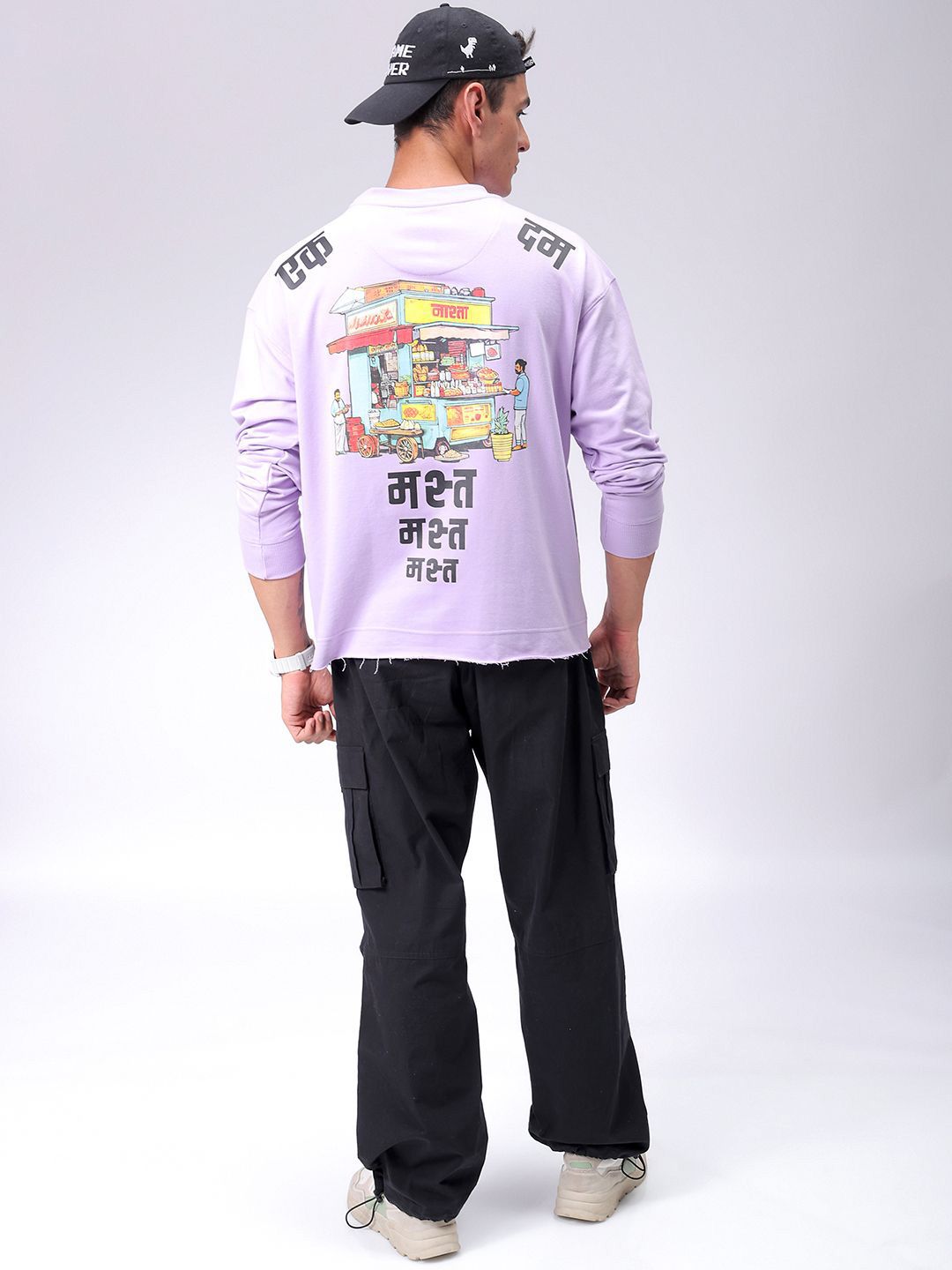 The Indian Garage Co Men Graphic Printed Cotton Sweatshirt